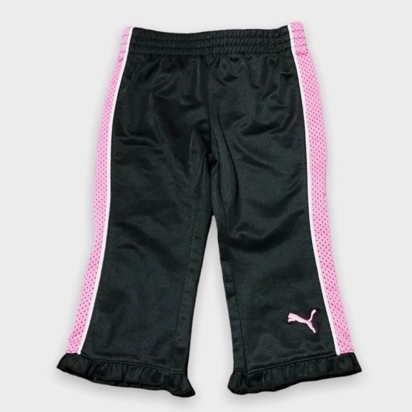 Puma Black GirlsTrack Pants - Picture 1 of 4